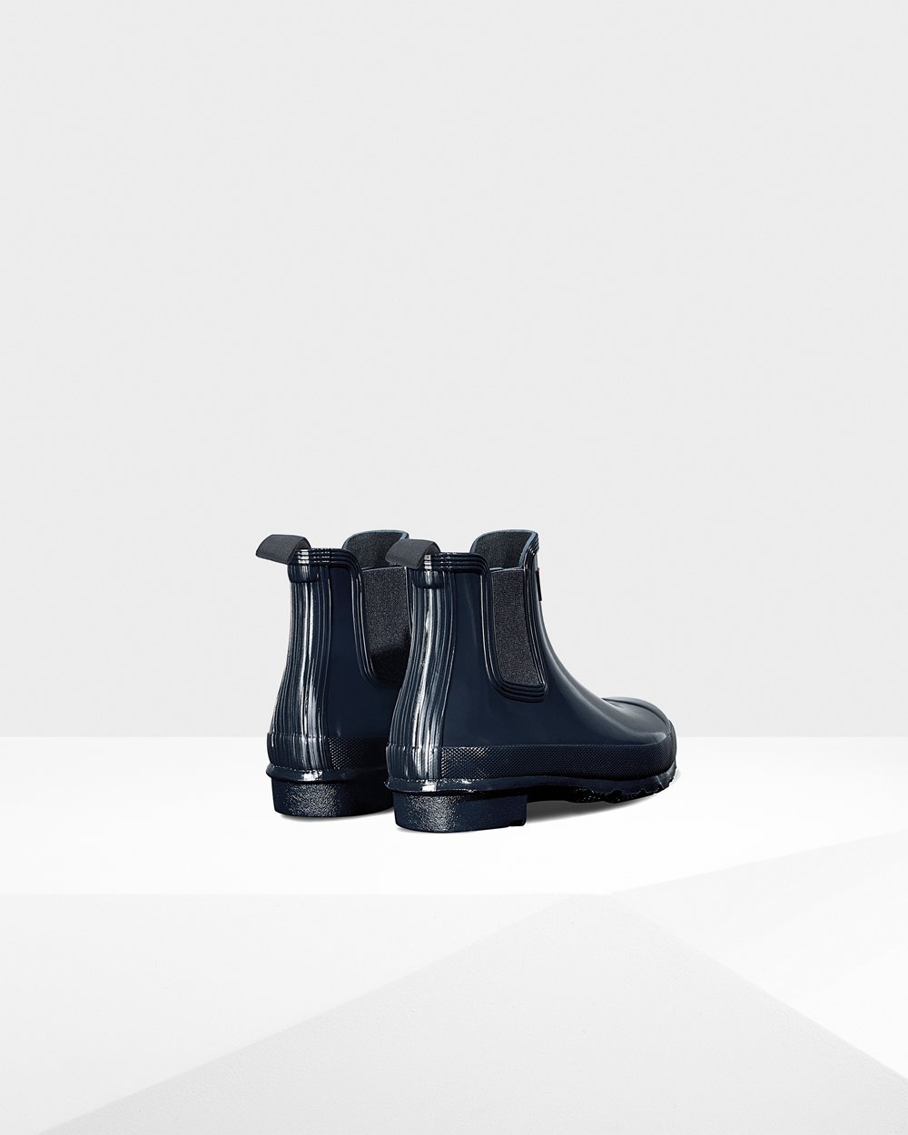 Women Hunter Original Gloss | Chelsea Boots Navy | NZ-8519-MLZO